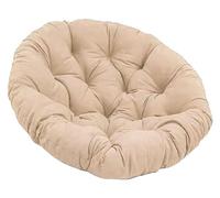 ROUYA Coussin De Chaise, Coussin De Chaise Suspendue, Rond Et Épais, for Chaise De Jardin, Chaise Pivotante, Chaise en Osier, Chaise De Balcon, 40 X 40 Cm (Chaise Non Incluse)(Khaki,100x100cm)