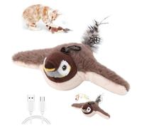 ROUYA Jouet Interactif for Chat, Oiseau Chantant, Ailes Battantes, Nouveau Jouet for Chat, Jouet Simulant Un Oiseau Chantant, Meilleur Jouet for Chat D'intérieur Qui S'ennuie