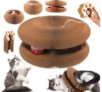 ROUYA Planche À Gratter for Chat, Jouet Magique for Chat, Griffoir for Chat en Carton for Broyer Les Griffes, Griffoir Interactif avec Balle(1PCS)