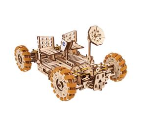 Rover lunaire de la NASA en bois à construire ? maquette mécanique 3D inspirée du buggy spatial Apollo brown TU
