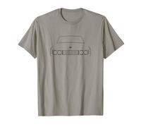 Rover P6 British classic car outline graphic (black) T-Shirt