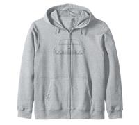 Rover P6 British Classic Car outline Graphic (noir) Sweat à Capuche
