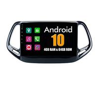 RoverOne 9 Pouces Système Android pour Jeep Compass 2017 2018 de Voiture Lecteur multimédia avec Radio Navigation GPS Autoradio stéréo Bluetooth Mirror Link écran Tactile