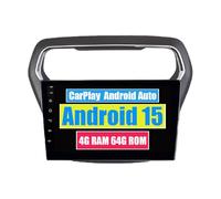 RoverOne Autoradio CarPlay Autoradio Autoradio pour Ford Escort 2015 2016 2017 2018 Android Auto Écran Tactile Sat Navi Bluetooth WiFi Radio Player