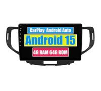RoverOne Autoradio CarPlay Autoradio Autoradio pour Honda Accord 8 2008 2009 2010 2011 2012 Android Auto Écran Tactile Sat Navi Bluetooth WiFi Radio Player