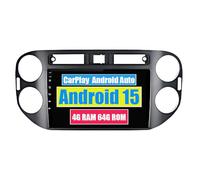 RoverOne Autoradio CarPlay Autoradio pour Volkswagen Tiguan 2006-2015 Android Écran tactile Bluetooth WiFi Lecteur radio (modèle C)