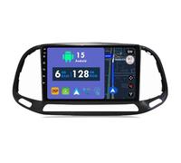 RoverOne Autoradio GPS pour Fiat Doblo 2015 2016 2017 2018 2019 Carplay Android Auto Stéréo Autoradio Bluetooth Navigation par satellite