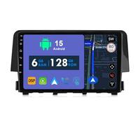 RoverOne Autoradio GPS pour Honda Civic 10 2015 2016 2017 2018 2019 2020 Carplay Android Autoradio stéréo Bluetooth Navigation par satellite