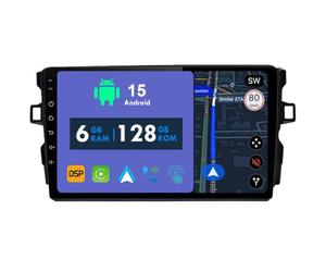 RoverOne Autoradio GPS pour Toyota Auris 1 E150 2006 2007 2008 2009 2010 2011 2012 Carplay Android Auto Stéréo Autoradio Bluetooth Navigation par satellite