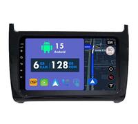 RoverOne Autoradio GPS pour Volkswagen Polo 5 2008 2009 2010 2011 2012-2020 Carplay Android Autoradio stéréo Bluetooth Navigation par satellite