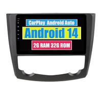 RoverOne Autoradio pour Renault Kadjar 2015 2016 2017 avec Android Auto Lecteur Multimédia Navigation GPS Écran Tactile Bluetooth WiFi USB CarPlay