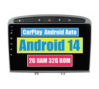 RoverOne Autoradio Stéréo pour Peugeot 408 308 308SW 2012-2020 avec CarPlay Android Auto GPS Navigation Écran Tactile Bluetooth Multimédia WiFi USB