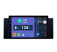 RoverOne CarPlay Stéréo 8G+128G pour BMW X5 E39 E53 1999-2006 avec Android Auto Radio GPS Navi Bluetooth RDS WiFi Écran Tactile Lecteur Multimédia