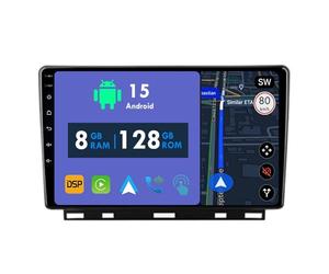 RoverOne CarPlay Stéréo 8G+128G pour Renault Clio 5 Lutecia 2019 2020 2021 avec Android Auto Radio GPS Navi Bluetooth RDS WiFi Écran Tactile Lecteur Multimédia
