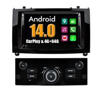 RoverOne Voiture Navigation GPS pour Peugeot 407 2004-2011 avec CarPlay Android Auto Lecteur Multimédia Radio Stéréo écran Tactile Bluetooth WiFi