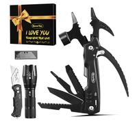 RoverTac Coffret cadeau multitools - Marteau multifonction 12 en 1, lampe torche LED, couteau utilitaire dans un coffret cadeau « I LOVE YOU » - Cadeau pour mari, petit ami, lui, les hommes