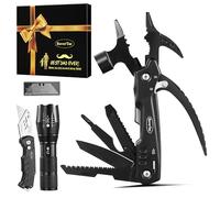 RoverTac Set d'outils pour papa, cadeaux pour papa, marteau multitool 12 en 1, lampe de poche et couteau utilitaire dans une boîte cadeau avec « BEST DAD EVER » - Cadeaux pour papa le jour de la fête