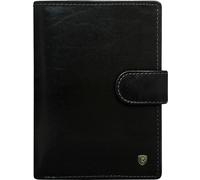 Rovicky | Porte-monnaie en cuir, pour hommes, avec RFID, noir, 10x13 cm