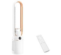 ROVSUN Ventilateur Colonne Purificateur d'Air, Ventilateur Sans Pales 110 cm, Humidification, Ions Négatifs, Stérilisation UV, 32 Vitesses, 4 Modes, 15H Minuteur, Oscillation 80°, Tactile+Télécommande
