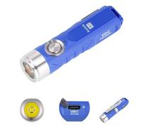 RovyVon A1 G4 USB-C Lampe de poche porte-clés rechargeable - 650 lumens - Mini lampe de poche LED super lumineuse pour EDC, camping, randonnée | Compact, léger, mode stroboscopique | Cadeau pour homme