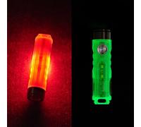 RovyVon A5 G4 Lampe torche de poche LED IRC élevé 450 lumens Mini EDC lampe de poche avec lumière latérale blanc/rouge/blanc pour camping, randonnée, plein air et urgence