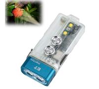 RovyVon E7R Lampe torche de poche 500 lumens avec lampe torche double puissance avec lumière latérale blanche/rouge, IPX6 étanche, mode de verrouillage pour camping, randonnée, usage quotidien