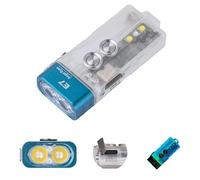 RovyVon Lampe de poche compacte E7 700 lumens,Super lumineuse,Rechargeable par USB C,Prend en charge la batterie AAA remplaçable,Avec lumières latérales polyvalentes,Luminosité dans le noir (bleu)