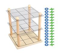 Row Game | Strategy Board Games | Classic Four in a Line Connect Find 4 Wooden Gamee | Early Development & Activity Educational Toys for Kids, Family Indoor and Outdoor