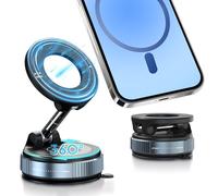 Row&Keep Support Telephone Voiture Magnétique, Porte Téléphone Voiture Aimanté avec Rotation à 360° et 20x N52 Aimant, Support de Téléphone Portable Voiture pour iPhone 16/15/14/13/12 Pro Max(Noir)