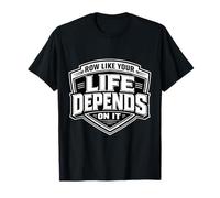 Row Like Your Life Depends on It Blague drôle d'équipe d'aviron T-Shirt