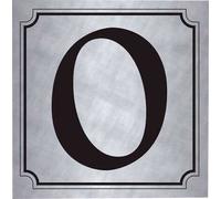 Rowan - Plaque de numéro de maison SG21534 (Taille unique) (Argent/Noir)
