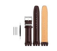 ROWCES Bracelet de montre en cuir 17mm/19mm, Interface dentée, bracelet de montre pour hommes, bracelet de remplacement, 17mm