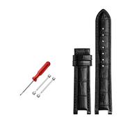 ROWCES Bracelet de montre en cuir 22 * 13mm/20 * 11mm, bracelet de montre cranté, accessoires de montre pour hommes, 22mm