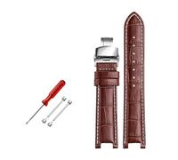 ROWCES Bracelet de montre en cuir 22 * 13mm/20 * 11mm, bracelet de montre cranté, accessoires de montre pour hommes, 20mm