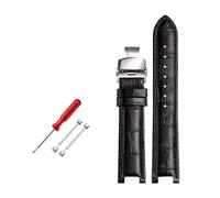 ROWCES Bracelet de montre en cuir 22 * 13mm/20 * 11mm, bracelet de montre cranté, accessoires de montre pour hommes, 20mm