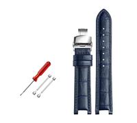 ROWCES Bracelet de montre en cuir 22 * 13mm/20 * 11mm, bracelet de montre cranté, accessoires de montre pour hommes, 20mm