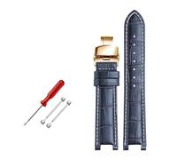 ROWCES Bracelet de montre en cuir 22 * 13mm/20 * 11mm, bracelet de montre cranté, accessoires de montre pour hommes, 22mm