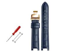 ROWCES Bracelet de montre en cuir 22 * 13mm/20 * 11mm, bracelet de montre cranté, accessoires de montre pour hommes, 22mm