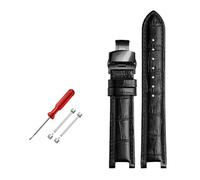 ROWCES Bracelet de montre en cuir 22 * 13mm/20 * 11mm, bracelet de montre cranté, accessoires de montre pour hommes, 22mm