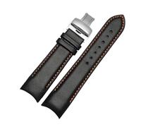 ROWCES Bracelet de montre en cuir à extrémité incurvée, 22mm, 23mm, 24mm, bracelets de remplacement pour accessoires de montre pour hommes, 22mm