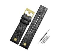 ROWCES Bracelet de montre en cuir de grande taille pour hommes, accessoires de montre de 22 à 32mm avec outils d'installation, 27mm