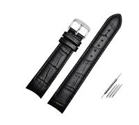 ROWCES Bracelet de montre en cuir, extrémité incurvée, 20mm, 21mm, 22mm, remplacement de montre, 21mm