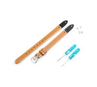 ROWCES Bracelet de montre en cuir montre pour femme bracelet de remplacement bracelet de montre 8mm + outils d'installation, Brun clair, 8mm