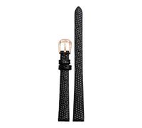ROWCES Bracelet de montre en cuir motif lézards, petit bracelet de montre pour femmes, 6mm 8mm 10mm 12mm, boucle ardillon, 6mm