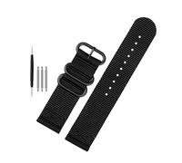 ROWCES Bracelet de montre en Nylon 18mm - 26mm, bracelet de montre en toile étanche pour accessoires de montre pour hommes, 22mm
