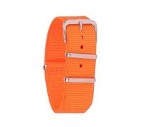 ROWCES Bracelet de montre tissé à rayures en Nylon de 12mm pour hommes et femmes, accessoires de remplacement, Orange, 12mm