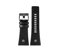 ROWCES Bracelets de montre de grande taille pour hommes, 24mm 26mm 28mm 30mm 32mm, bracelet de montre en cuir noir/marron, 28mm