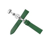 ROWCES Bracelets de montre en cuir fin 10-22mm, bracelets de remplacement pour hommes et femmes, accessoires de montre, Vert, 13mm