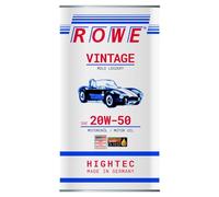 ROWE Huile moteur HIGHTEC VINTAGE 20W-50 API SF API CD MILD LEGIERT 5 L Compatible avec BMW 3 Berline E30 3 Cabriolet E30 3 Touring E30, LADA Niva 2121, 2131, DAIHATSU FOURTRAK F7, F8