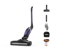 Rowenta Aspirateur balai sans fil 2-en-1, Ultra-compact, Tube flex bidirectionnel, Multi-surface, Batterie longue durée, X-Trem Compact, Noir/violet RH1238WO